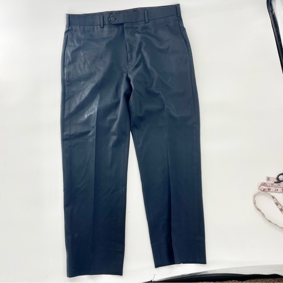 Brooks Brothers Madison Fit Navy Blue Flat Front Wool Trouser Size 36 x 28 - Picture 3 of 14